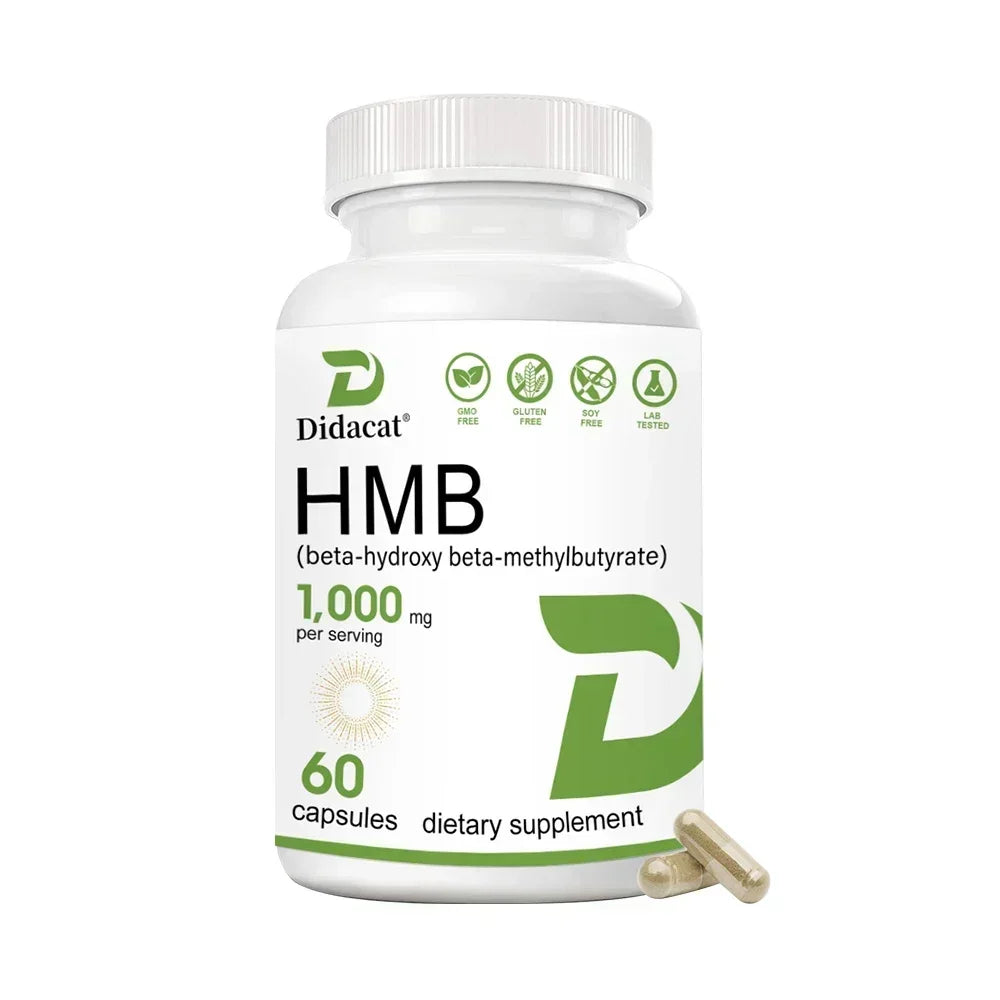 Super Strength HMB Supplement, 1000mg per Serving, with Vitamin D3 to Help Muscle Growth, Lean Muscle Mass & Workout Recovery