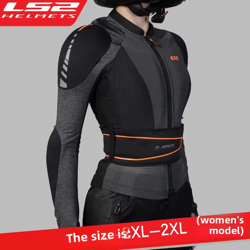 OriginalLS2 Motorcycle Jacket X-Armor Motocross Riding Clothing Summer Breathable Motorbike Jacket Men Women Moto Racing Jacket