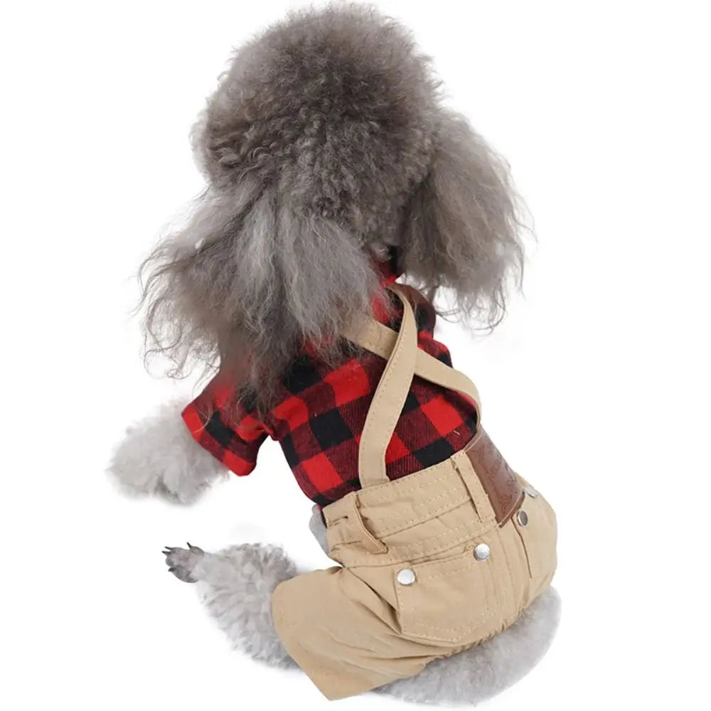 Pet Outfits Cotton Dog Clothes Soft Fashion Puppy Jumpsuits Breathable Cute Pet Pullover Four Seasons General