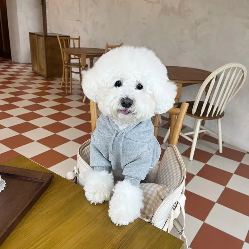 Winter Hoodie Pet Clothing Dogs Fashion Plush Dog Clothes Costume Small French Bulldog Puppy Clothing Spring Autumn Boy Mascotas