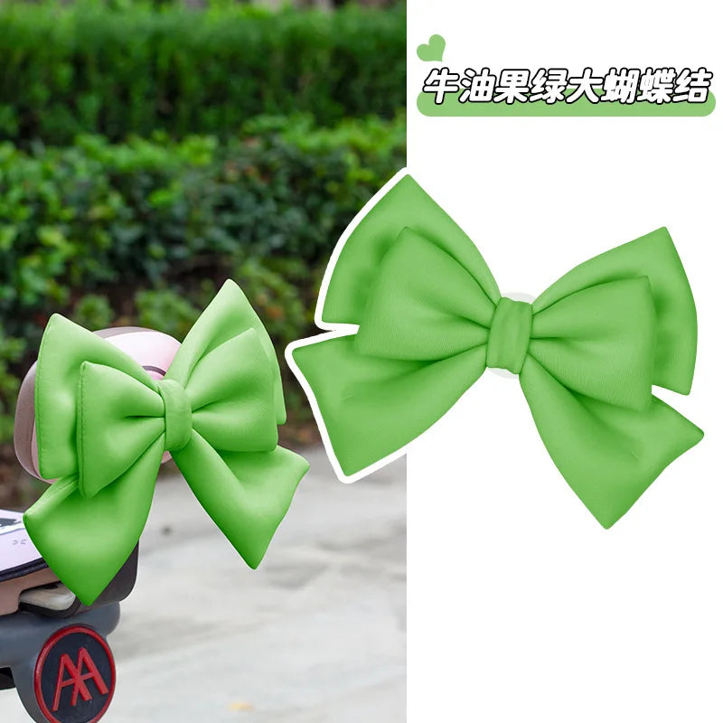 Helmet bow decoration, motorcycle electric vehicle accessories, large cute, ski helmet locomotive helmet accessories