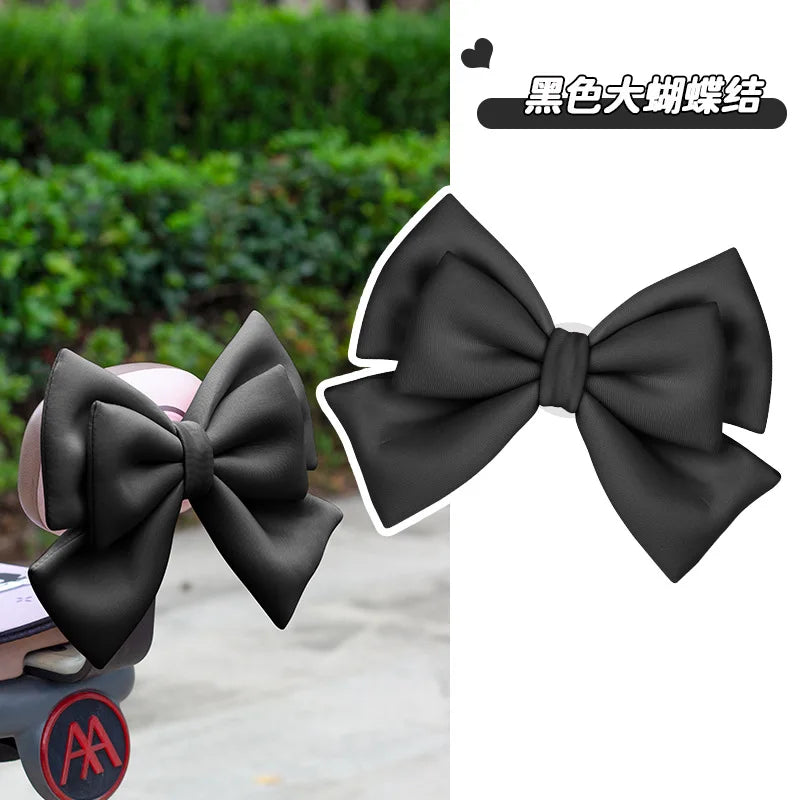 Helmet bow decoration, motorcycle electric vehicle accessories, large cute, ski helmet locomotive helmet accessories