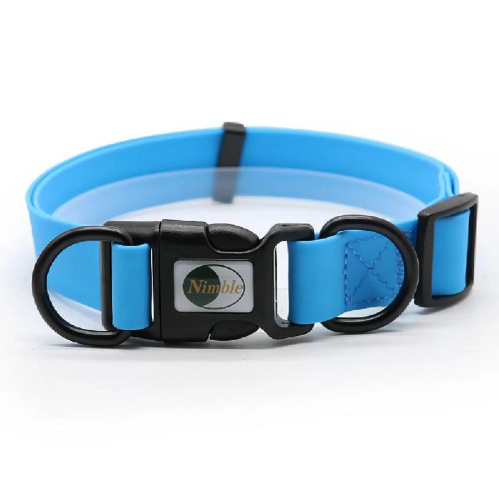 8 Colors Pet Dog Collar, PVC Waterproof Puppy Collars for Small Medium Large Dogs Dirty Resistant and Easy to Clean Pet Supplies