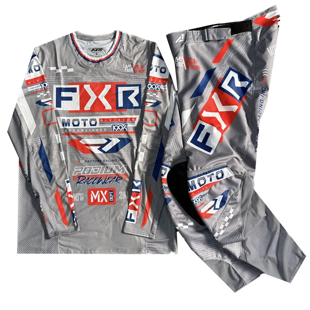 Motorcycle NEW Motorcycle Clothing Set Off Road MX Jersey Pants Set Dirt Bike Combo Gear Set Racing Motocross Set