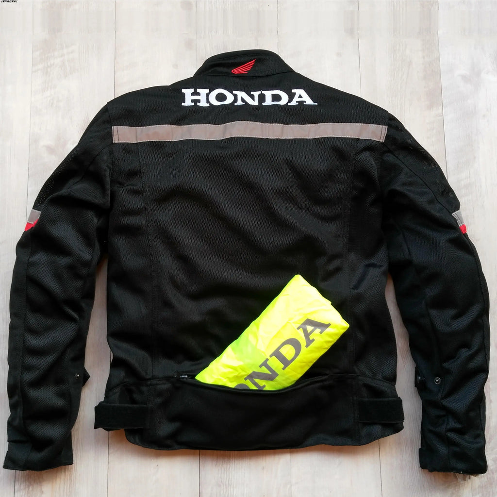 Honda Motorcycle Jacket with CE Body Armor F1 Racing Motorbike Jacket Men Women Riding Wear-resistant Moto Clothing Four Seasons