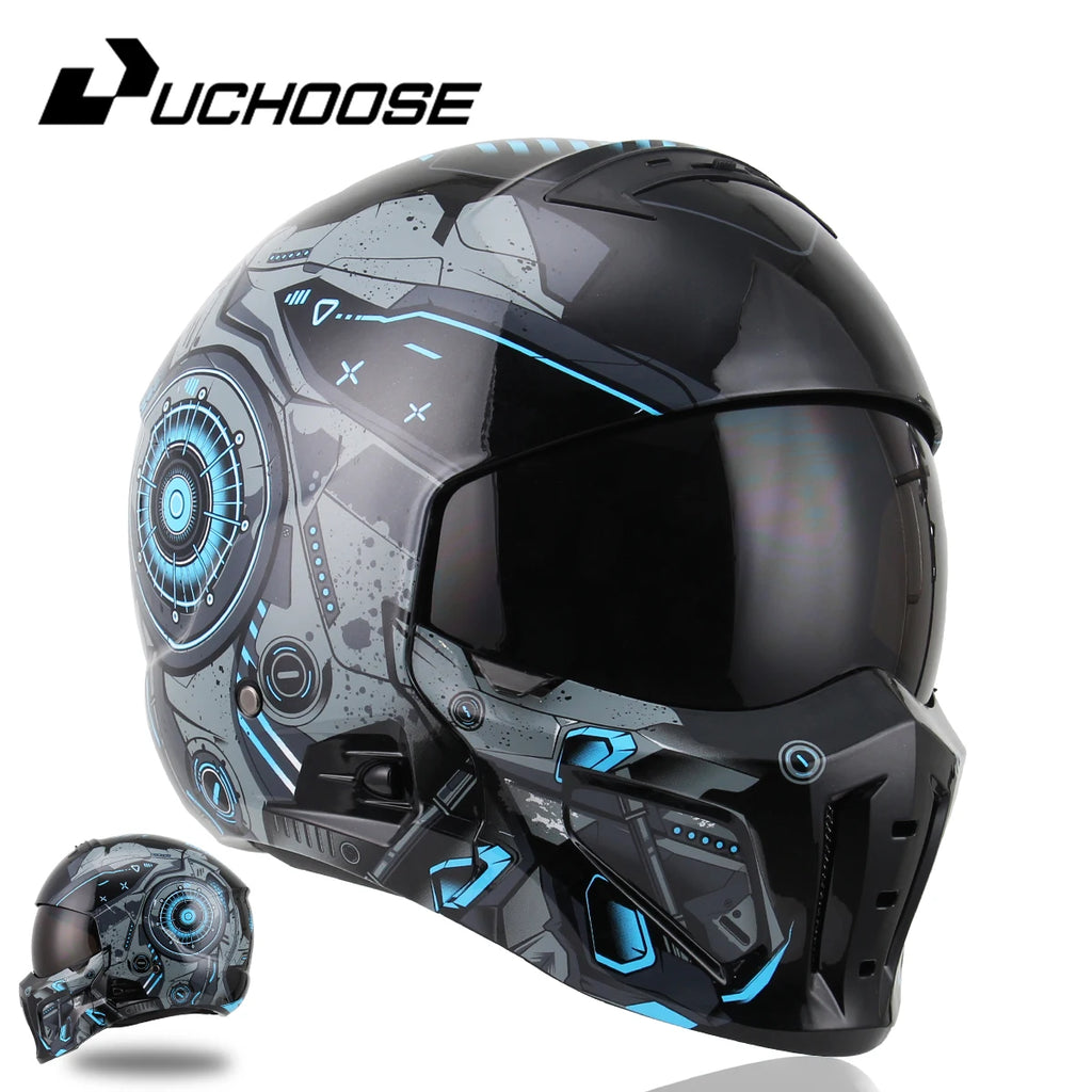 2026 New Scorpion Helmet Retro Motorcycle Cascos Moto Locomotive Personality Multi-purpose Combination Helmet Half Helmet