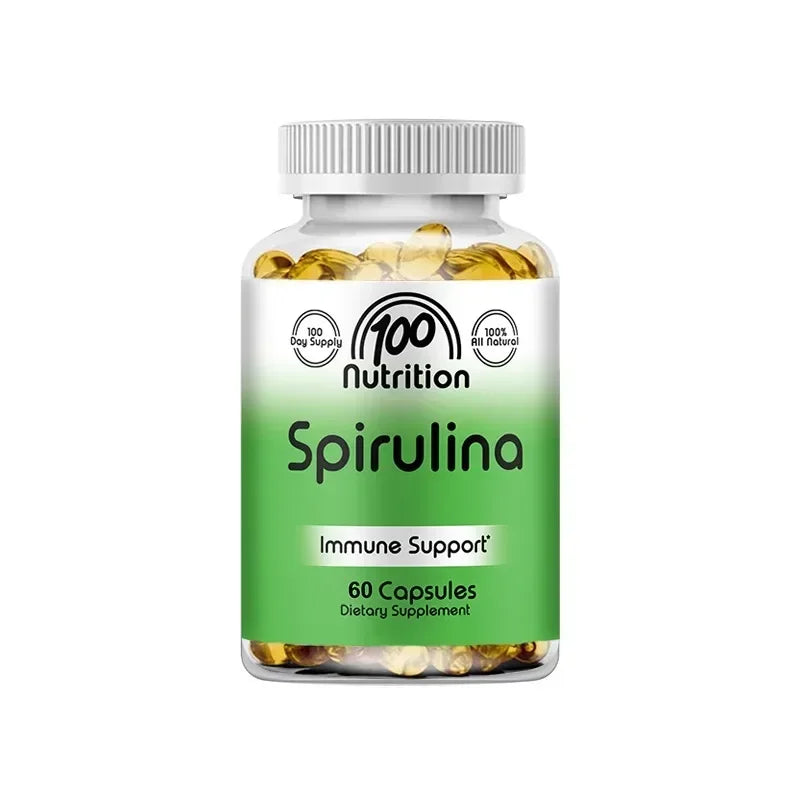 Organic Spirulina 2000 Mg Supplement - Helps Detoxification, Immune System, Cardiovascular, Antioxidants, B Vitamins