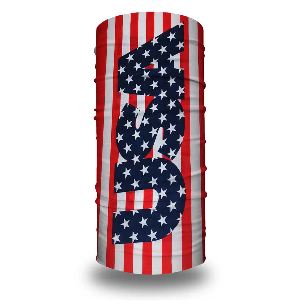American Flag Tube Bandana Turbans Headwrap for Women Men Wind Dustproof Neck Gaiter Balaclava Seamless Multifunctional Headband