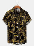 New Hawaiian Shirt For Men Skull 3d Printed Beach Shirt Short Sleeve Button Casual Men's Skull Shirts Oversized Camisa S-5XL