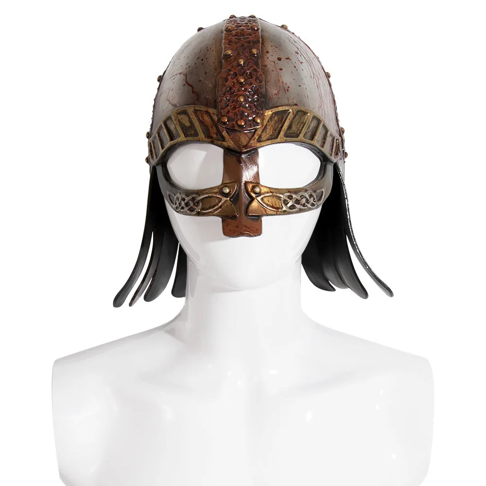 Renaissance Retro Style Viking Helmet Halloween Party LARP Theater Performance Cosplay Prop Medieval