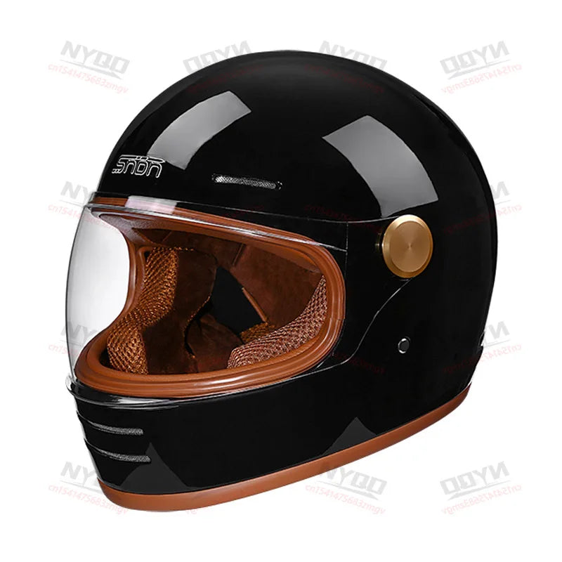 Retro Full-Face Motorcycle Helmet Off-Road Capabilities Durable Materials Enhanced Safety DOT Certified Helmet Motorcycle