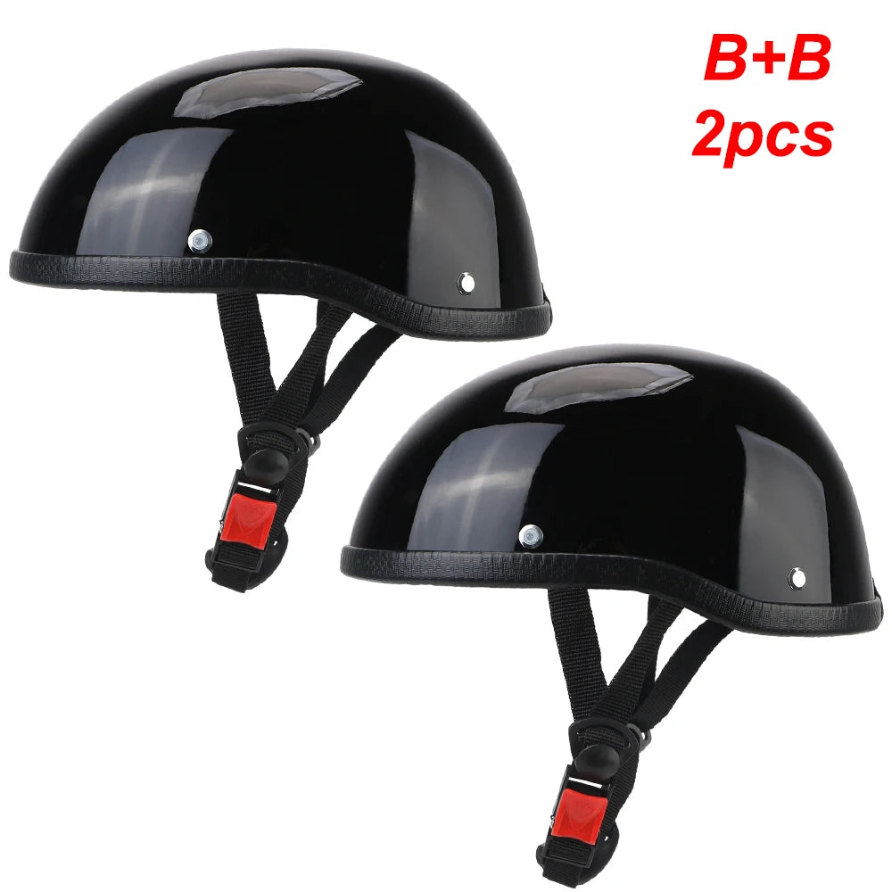 Motorcycle Helmet MTB Bike Unisex Cycling Safety Protector Half Face Type Retro Vintage Ultralight Fashion Motorbike Accessories