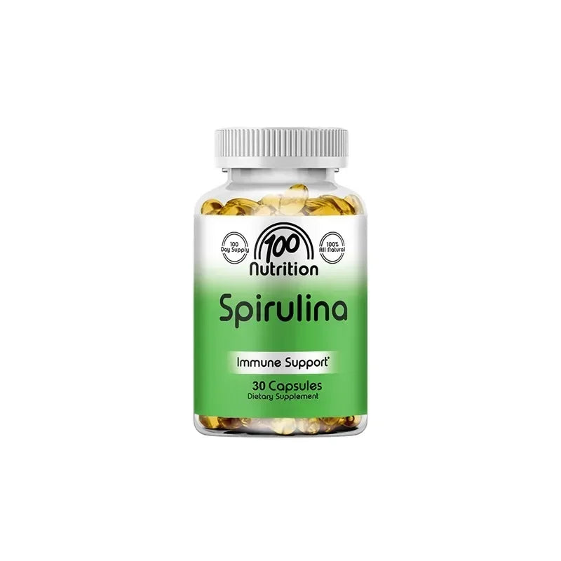 Organic Spirulina 2000 Mg Supplement - Helps Detoxification, Immune System, Cardiovascular, Antioxidants, B Vitamins