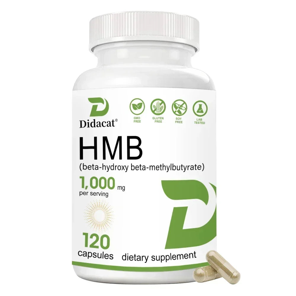 Super Strength HMB Supplement, 1000mg per Serving, with Vitamin D3 to Help Muscle Growth, Lean Muscle Mass & Workout Recovery