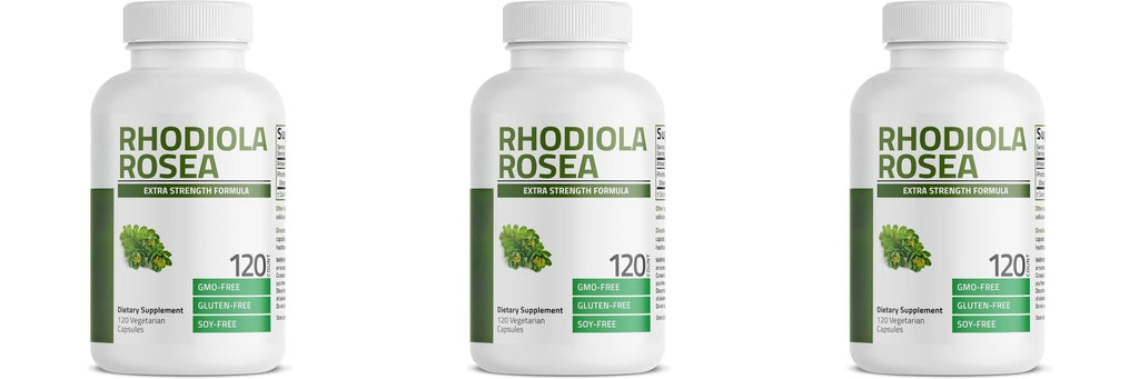 Rhodiola Rosea Supplement Support Overall Health Non-GMO Vegan Vegetarian Capsules 120 Count Natural Herbal Extract for Adult