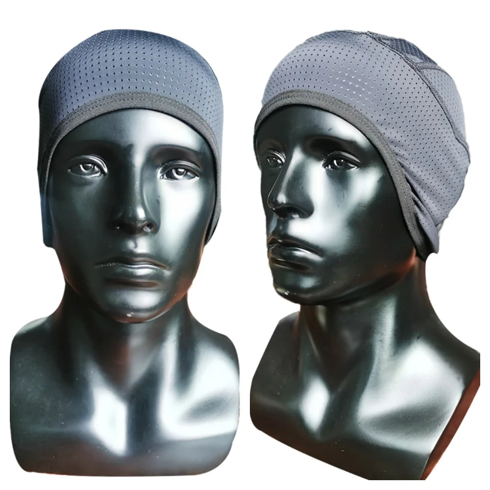 Motorcycle Helmet Inner Cap Hat Ice Silk Breathable Quick Dry Hat Racing Cap Under Helmet Beanie Cap Motocross Motor Helmet Hat