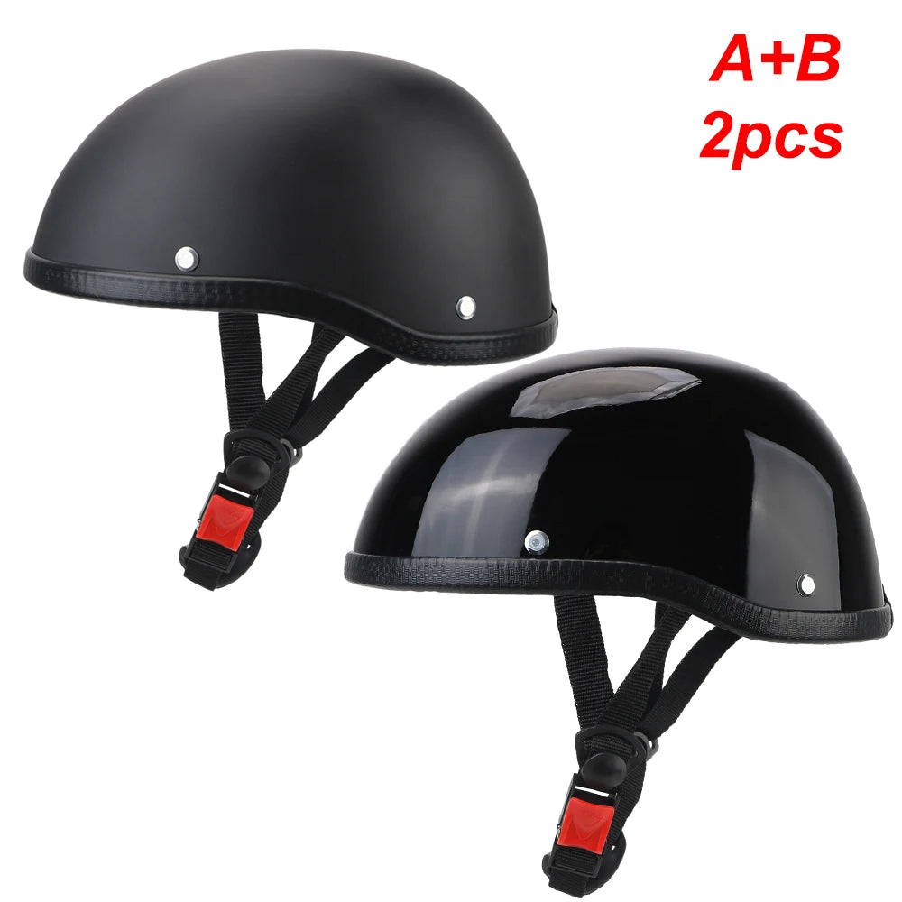 Motorcycle Helmet MTB Bike Unisex Cycling Safety Protector Half Face Type Retro Vintage Ultralight Fashion Motorbike Accessories