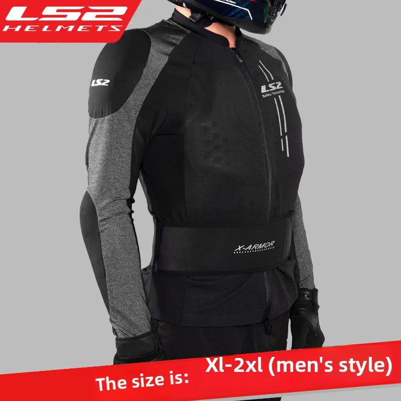 OriginalLS2 Motorcycle Jacket X-Armor Motocross Riding Clothing Summer Breathable Motorbike Jacket Men Women Moto Racing Jacket