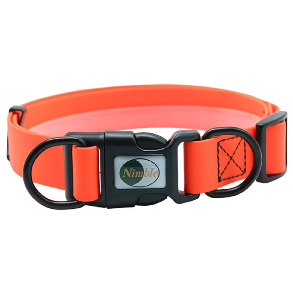 8 Colors Pet Dog Collar, PVC Waterproof Puppy Collars for Small Medium Large Dogs Dirty Resistant and Easy to Clean Pet Supplies