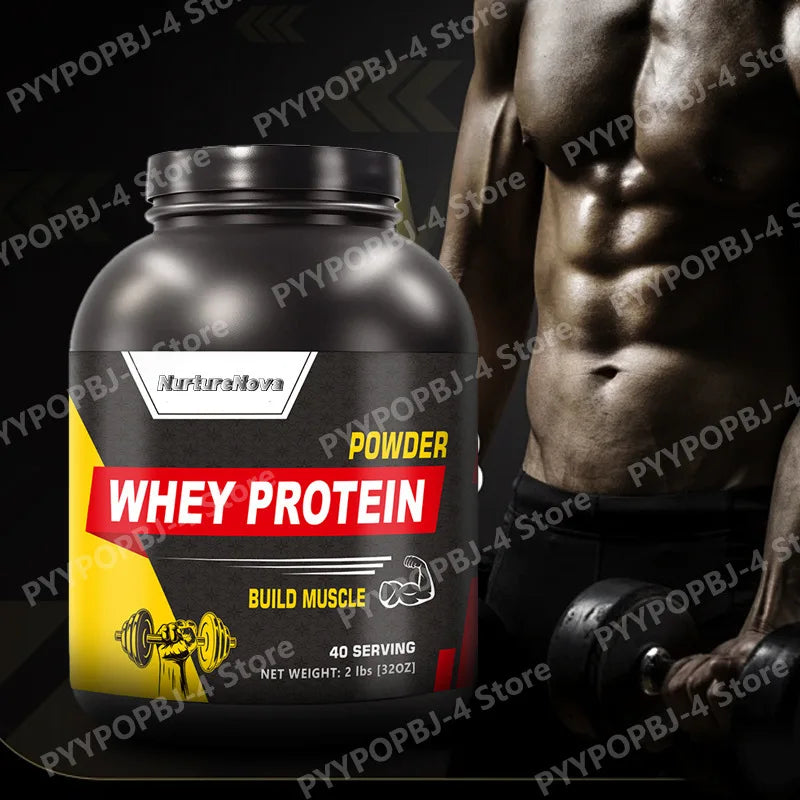 Whey Protein Powder 2lbs - 88% Fast-Acting Whey + 12% Casein for Muscle Growth & Recovery, 40 Servings, Build Lean Muscle