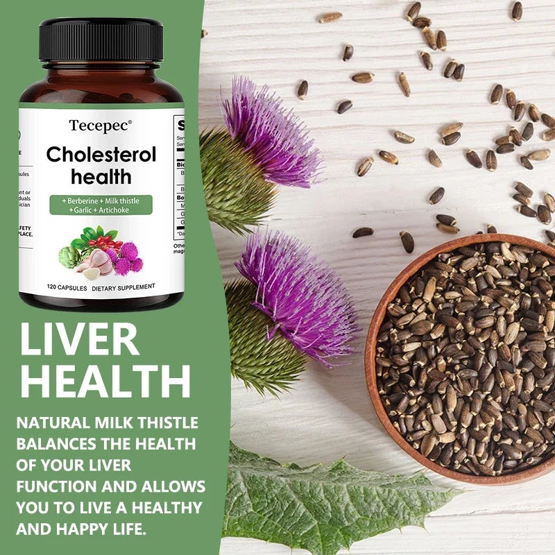 Cholesterol Supplements - Improves Blood Circulation, Supports Cardiovascular Health, and Strengthens The Immune System