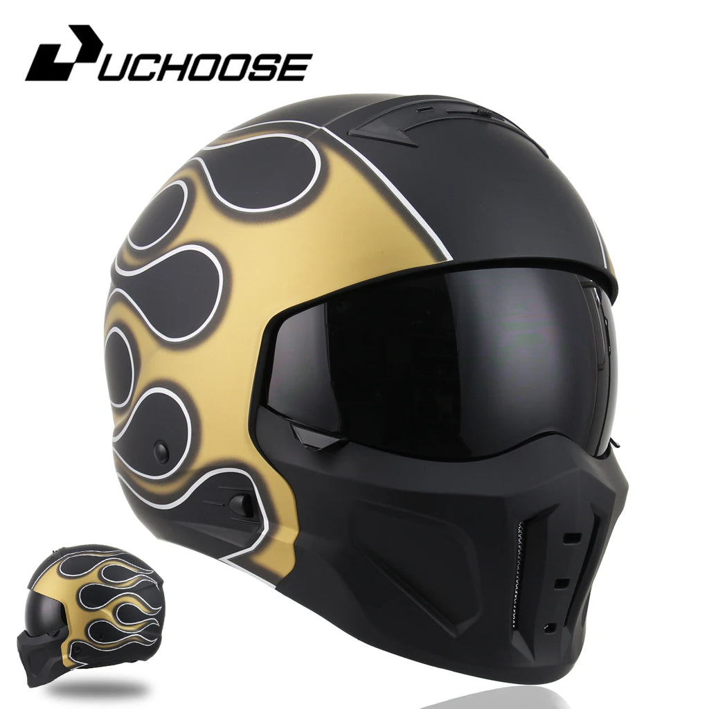2026 New Scorpion Helmet Retro Motorcycle Cascos Moto Locomotive Personality Multi-purpose Combination Helmet Half Helmet