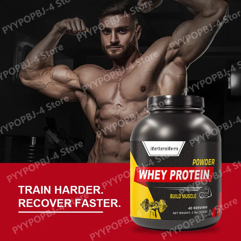 Whey Protein Powder 2lbs - 88% Fast-Acting Whey + 12% Casein for Muscle Growth & Recovery, 40 Servings, Build Lean Muscle