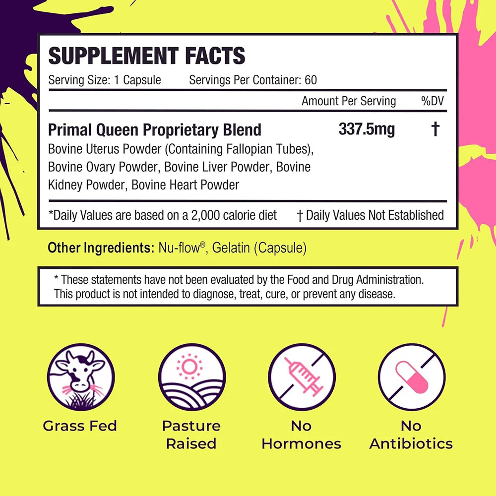 Supplement for Women - Supports Hormone Balance, Energy & Wellness - Liver, Heart, Kidney, Bone Marrow - Female Support Blend