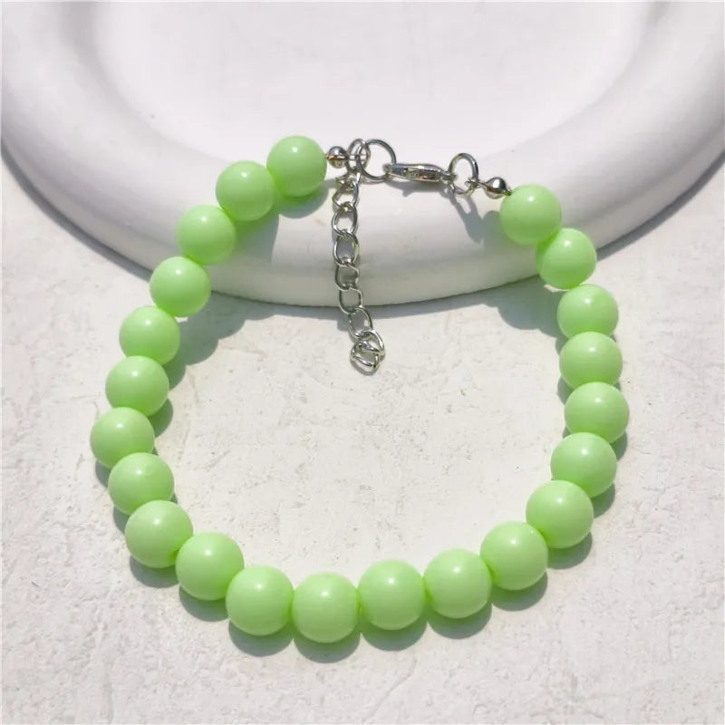 Fashion Dog Necklace Cat Collar DIY Pet Pearl Collar Jewelry Puppy Accessories Dog Neck Chain Chihuahua Pet Grooming Supplies