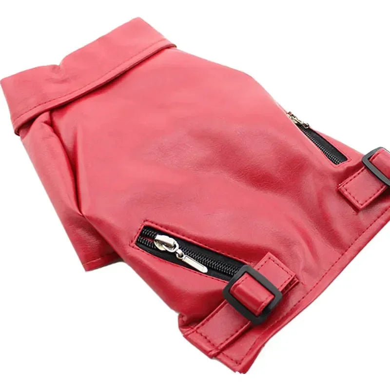 Leather Dog Coat Jacket Winter Dog Clothes Outfit Garment Warm Pet Costume Puppy Yorkie Poodle Bichon Schnauzer Pug Clothing