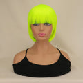 Short Bob Wig With Bangs Synthetic Wigs For Women Black Blonde Pink Lolita Cosplay Party Natural Hair Perruque Bob