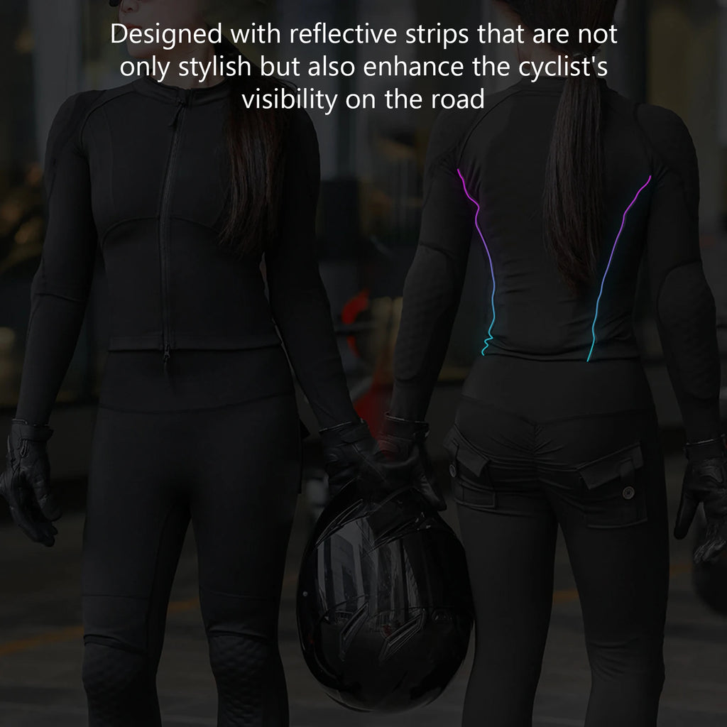 Motorcycle Padded Shirt Women's Mesh Jacket Motorcycle Padded Shirt  Soft Armor Sports Protective Gear Women's Mesh Jacket