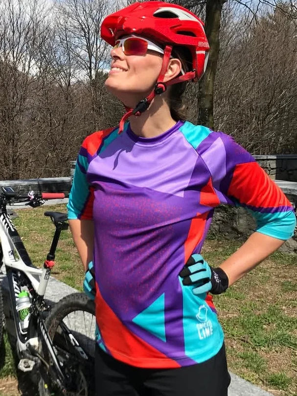 Women sportwear jersey mountain bike  mtb long sleeve shirt downhill jersey  cycling shirt Motocross jersey motorcycle clothing