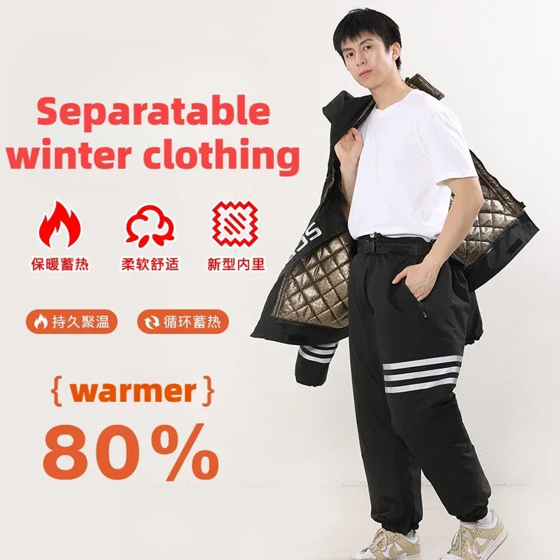 Electric Motorcycle Jacket Cold-proof Motorcycle Snow-proof Clothing Winter Skiing Fishing and Riding Cold-proof Clothing