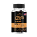 Turmeric and Black Pepper Ginger - Joint Support Supplement Containing Piperin and 95% Curcumin. Digestive and Immune Support