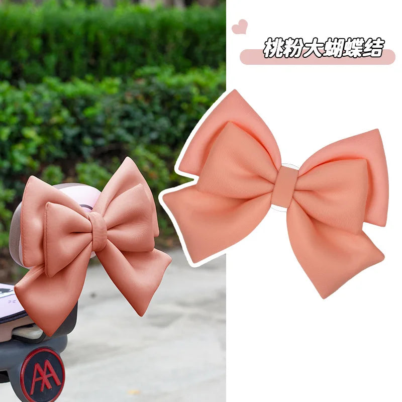 Helmet bow decoration, motorcycle electric vehicle accessories, large cute, ski helmet locomotive helmet accessories