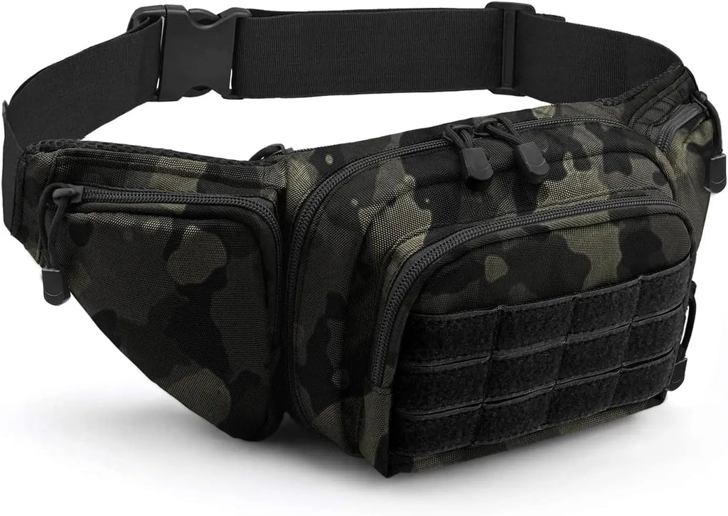 Hunting Waist Bag Men's Tactical Fanny Pack Water-proof Molle Hiking Climbing Mobile Phone Belt Pack Outdoor Sport Combat Bags