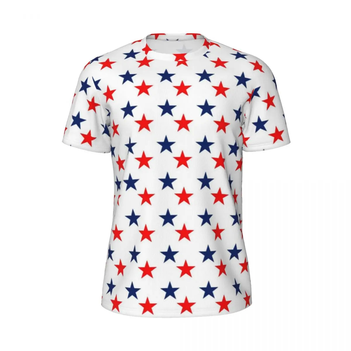 USA American Flag T-Shirt Male Star Print Patriotic Streetwear Running T-Shirts Breathable Beach Fashion Tees Oversize Tops