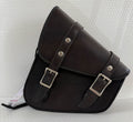 Genuine Distressed Brown Leather Left Side Solo Swing Arm Bag