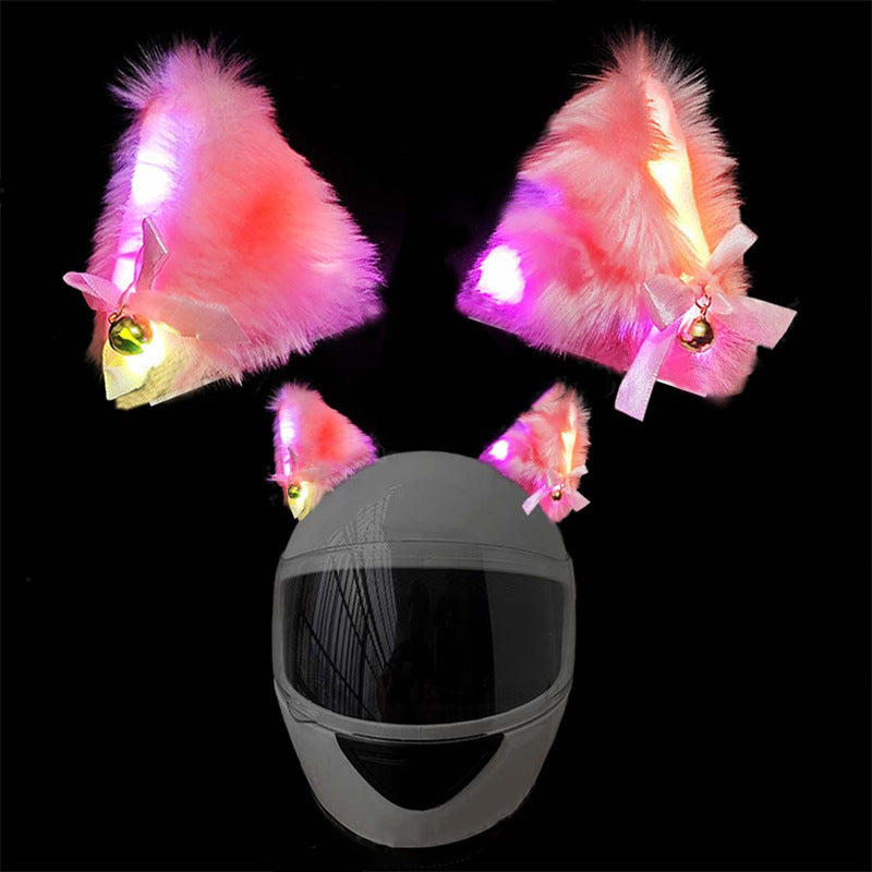 Glow Cat Ears Helmet Decor