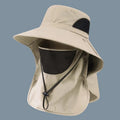 Outdoor Hunting Fishing Cap For Men Women Hiking Camping Visor Bucket Hat Neck Flap Fisherman Hat Summer Sun Hats UV Protection