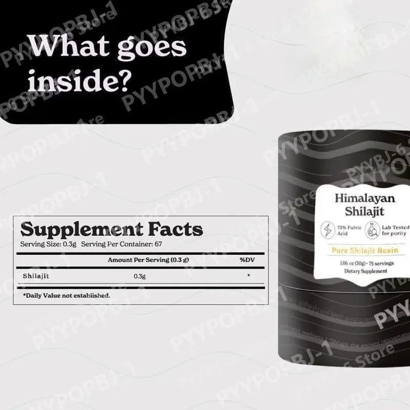 30g Himalayan Shilajit Resin Pure Natural Mineral Supplement Fulvic Acid Resin Paste Lab Tested Energy & Vitality Support