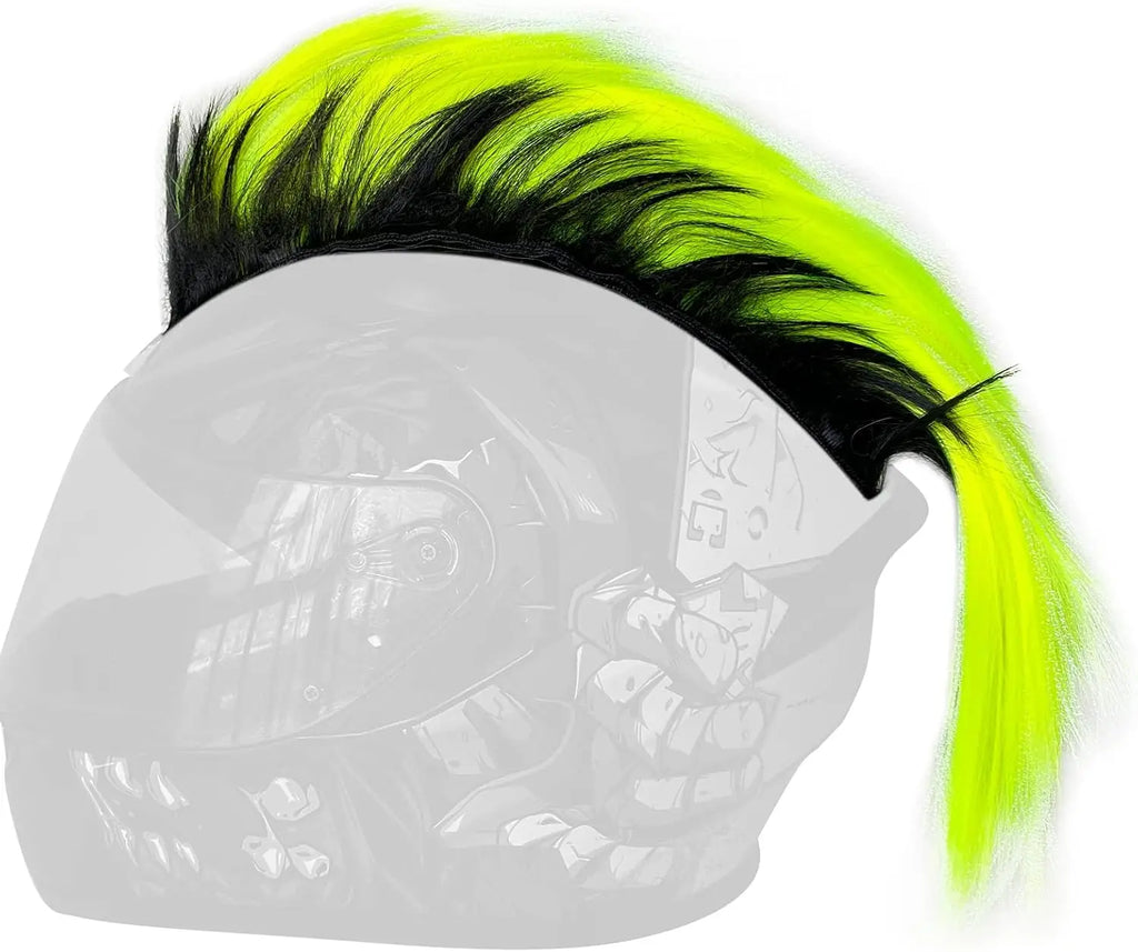 Synthetic Wigs Helmet Hawks Motorcycle Helmet Mohawk for Bicycle/Almost Helmet/Stick Reusable Design (Helmet Not Included)