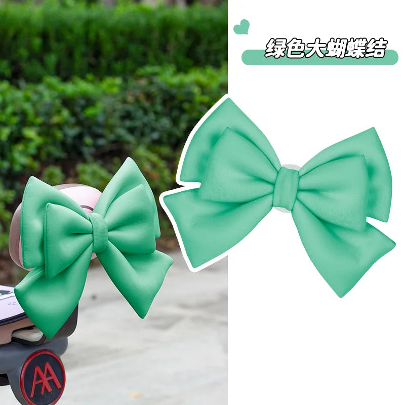 Helmet bow decoration, motorcycle electric vehicle accessories, large cute, ski helmet locomotive helmet accessories