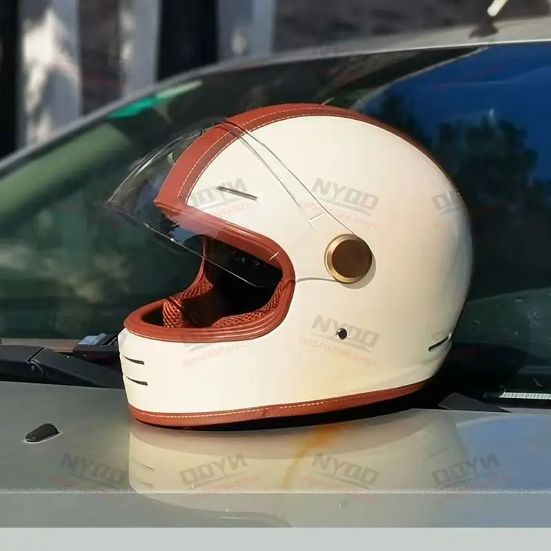 Retro Full-Face Motorcycle Helmet Off-Road Capabilities Durable Materials Enhanced Safety DOT Certified Helmet Motorcycle