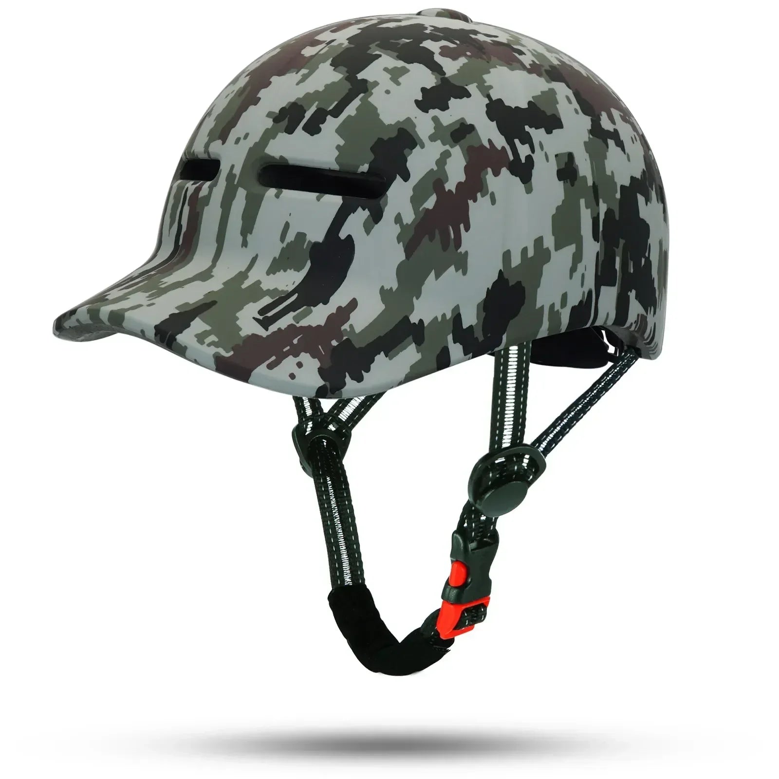 Ventilated Moto-Style Bike Helmet - Certification for E-Bicycle and Scooter & Urban Commuting