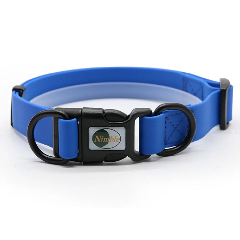 8 Colors Pet Dog Collar, PVC Waterproof Puppy Collars for Small Medium Large Dogs Dirty Resistant and Easy to Clean Pet Supplies