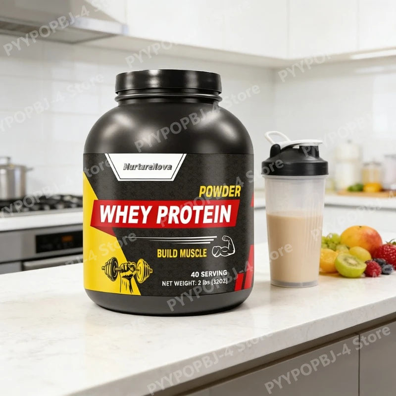 Whey Protein Powder 2lbs - 88% Fast-Acting Whey + 12% Casein for Muscle Growth & Recovery, 40 Servings, Build Lean Muscle