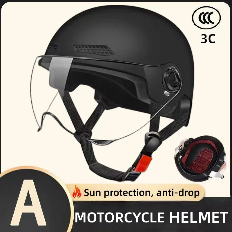 Motorcycle helmet men classic retro scooter vintage half helmet ultra light bike bike motorcycle motorcycle motorcycle helmet