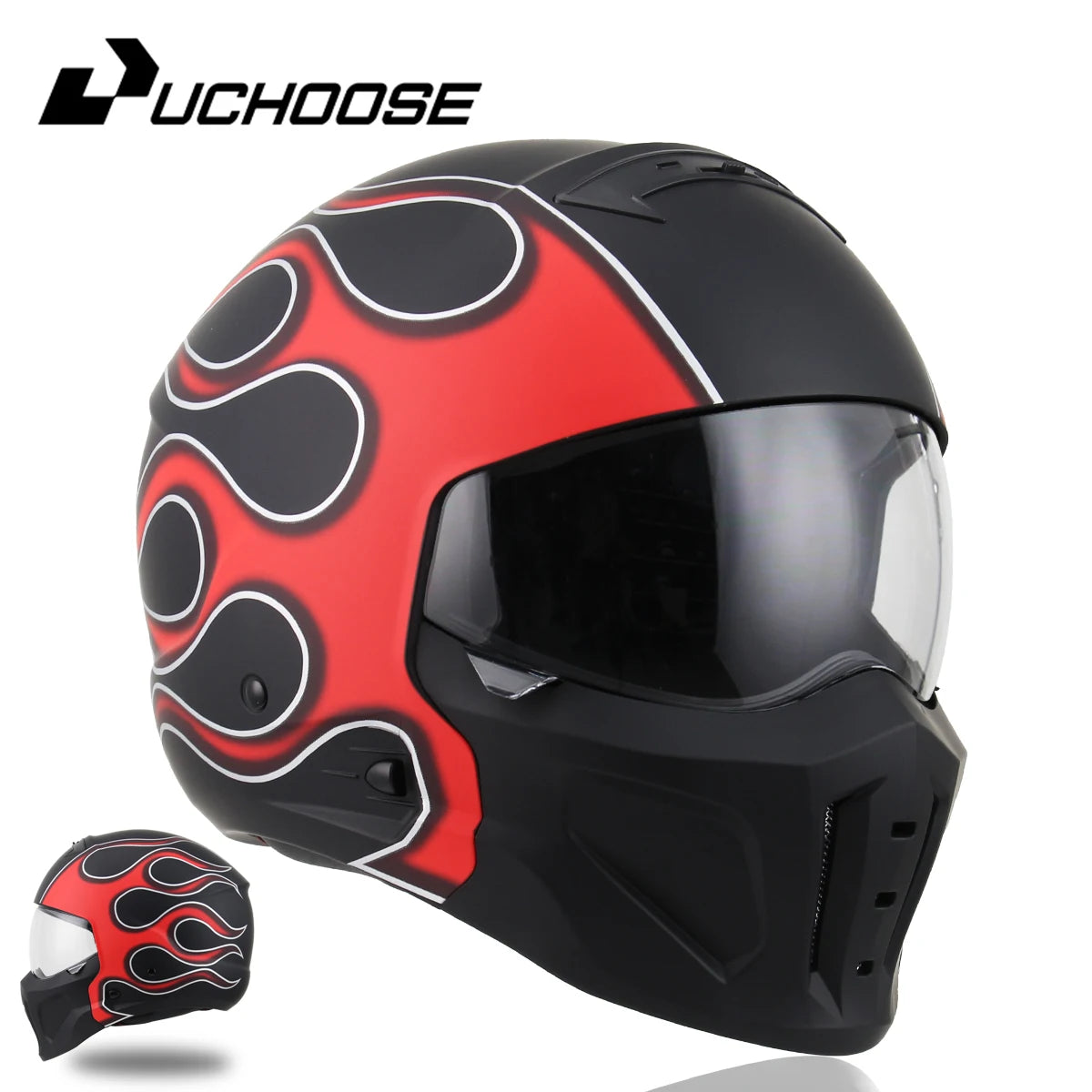 2026 New Scorpion Helmet Retro Motorcycle Cascos Moto Locomotive Personality Multi-purpose Combination Helmet Half Helmet